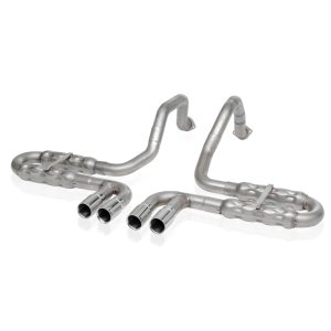 Chevrolet Corvette Performance Exhaust - Stainless Works - Cat Back, Axleback, Quad Rolled Edge Tips - `97-`04